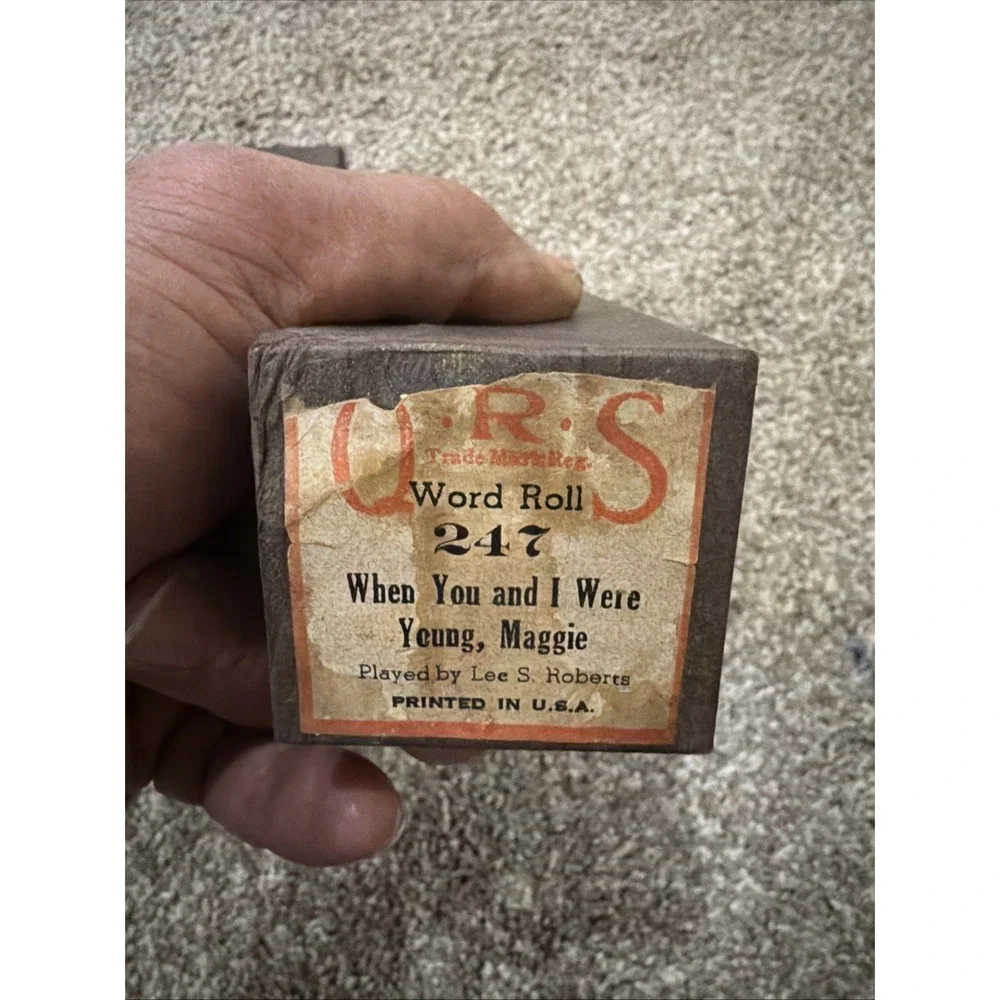Vintage‎ QRS Player Piano Word Rolls. Lot Of 4. See Pics